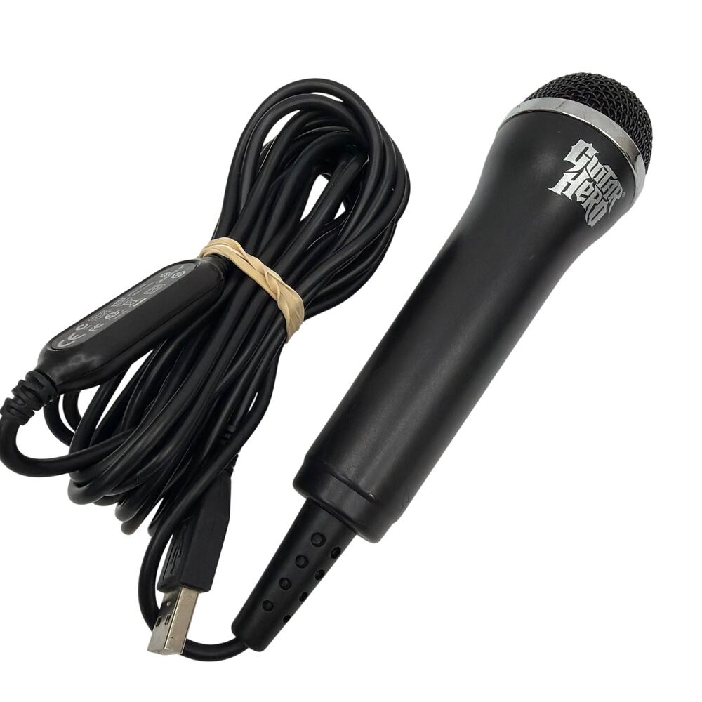 Guitar Hero Wired USB Microphone MINE-UR20 Black Tested Working
